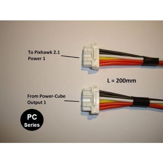 MAUCH 060 Power-Cube / Pixhawk 2.1 cable / 2x Clik-Mate-6P / L = 200mm