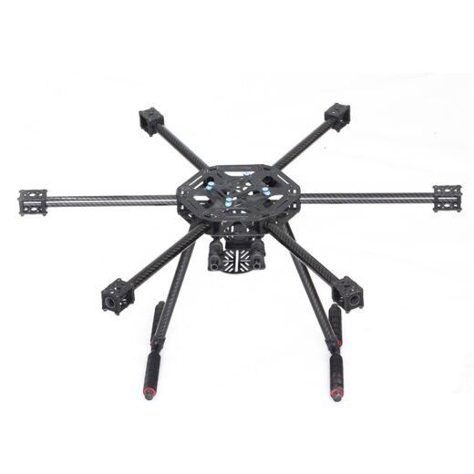 LJI X6 600mm Hexacopter tablero central de fibra de carbono
