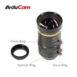 ArduCam Lenses C-Mount 5.35° 8-50mm VariFocal