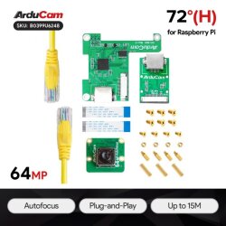 ArduCam 64MP Kamera und Kabelverlängerungskit...