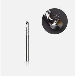 Makera Spiral O Single Flute Bit for Metal - 1/8 Shank