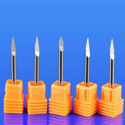 Makera Single Flute Engraving Bit for Metal - 1/8 Shank