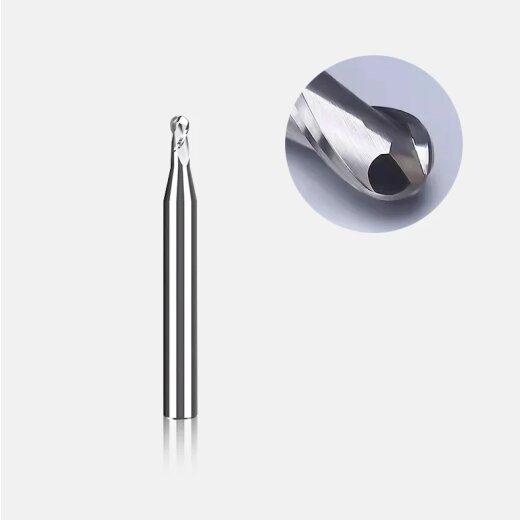 Makera Two Flute Ball Nose Bit for Metal - 1/8 Shank