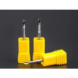 Makera Spiral O Single Flute Bit for Metal - 1/8 Shank 2*8mm