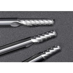 Makera Spiral O Single Flute Bit for Metal - 1/8 Shank 2*8mm