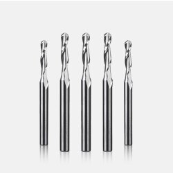 Makera Two Flute Ball Nose Bit - 1/8 Shank 3.175mm * 22mm