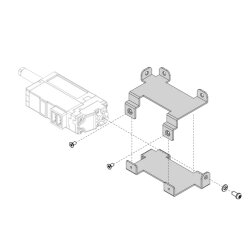 Metal Bracket (IR-MB04) - 12Lf/L12, D12/D7, 12L/12D Stroke Version Vertical mounting