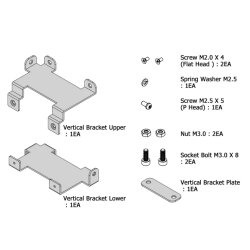 Metal Bracket (IR-MB04) - 12Lf/L12, D12/D7, 12L/12D Stroke Version Vertical mounting